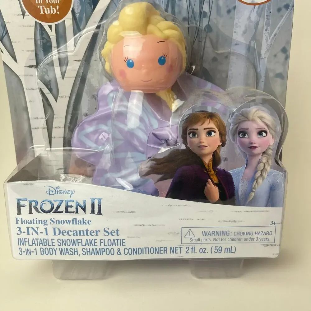 Disney Frozen 2 ELSA Floating‎ 3N1 Bath Gel Soap Set Inflatable Snowflake NEW